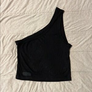 SET Active Black Asymmetrical Tank Top